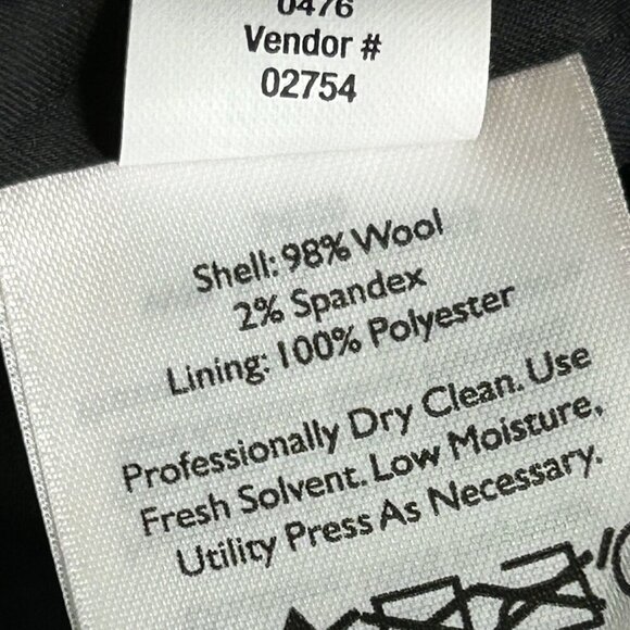 Eddie Bauer Blazer Womens 20 Tall Wool Blend Two Button Office Career Jacket - Picture 6 of 14